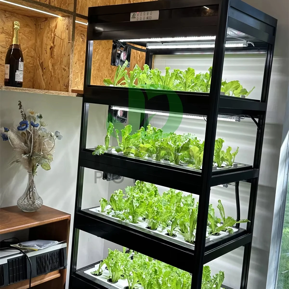 Aquaponics Home Kit - Casa interior inteligente led aquaponics gabinete