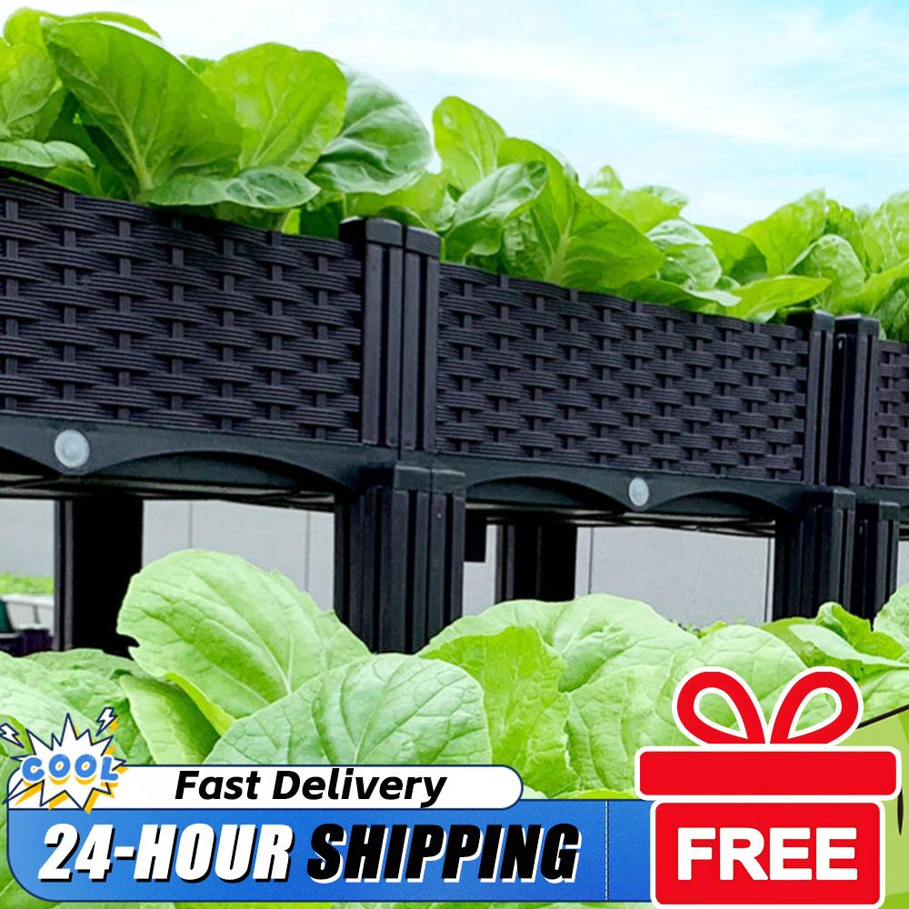 Smart Garden Storage - Caixa de Plantio Plástica Elevada com