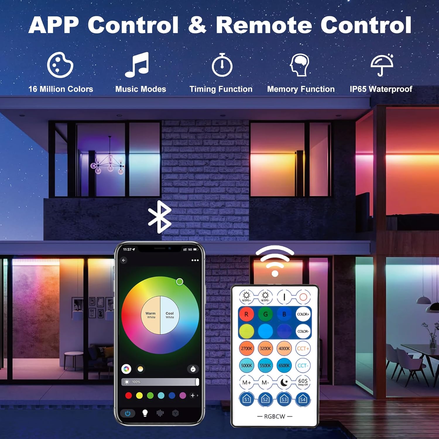 Barra de holofote led rgb 50w  - Smart Garden Uk avaliação e preço