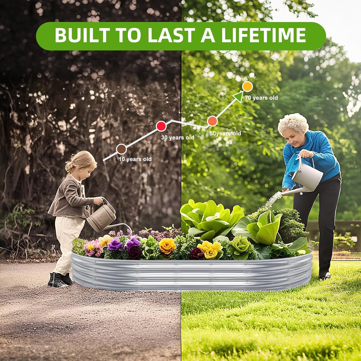 2 Canteiros Elevados Galvaniza - Smart Garden Storage avaliação e preço