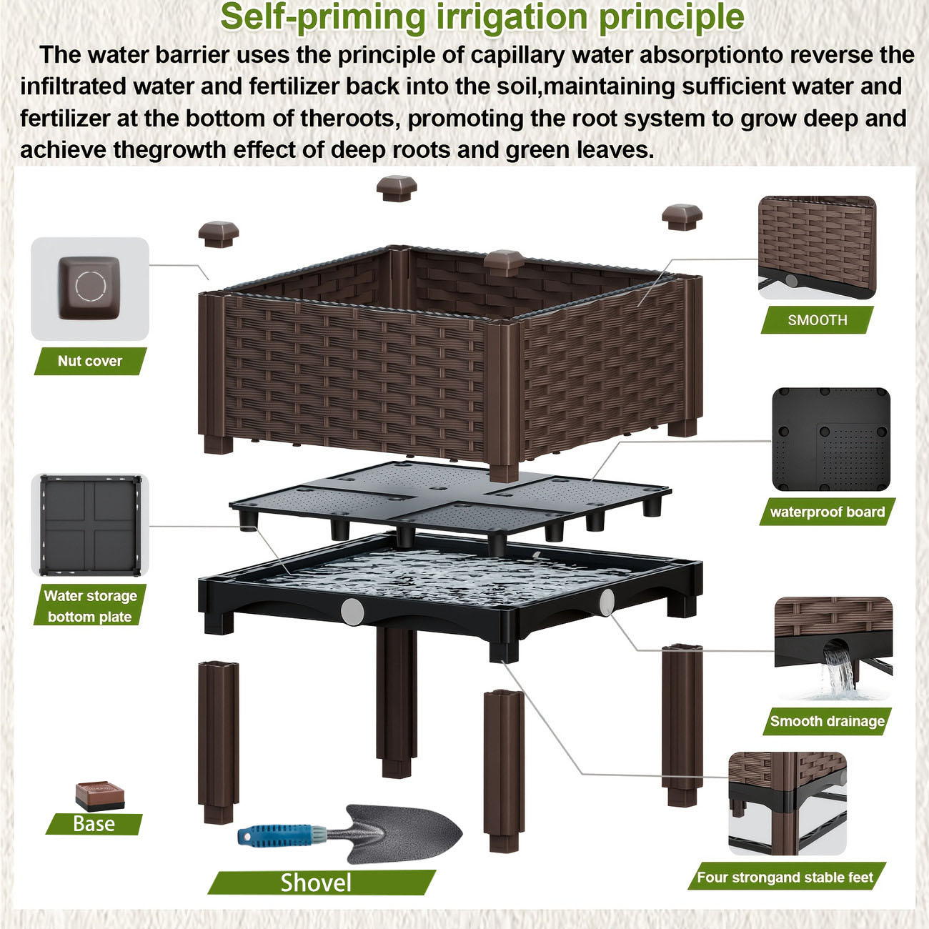 Canteiro Elevado para Jardim,  - Smart Garden Storage avaliação e preço