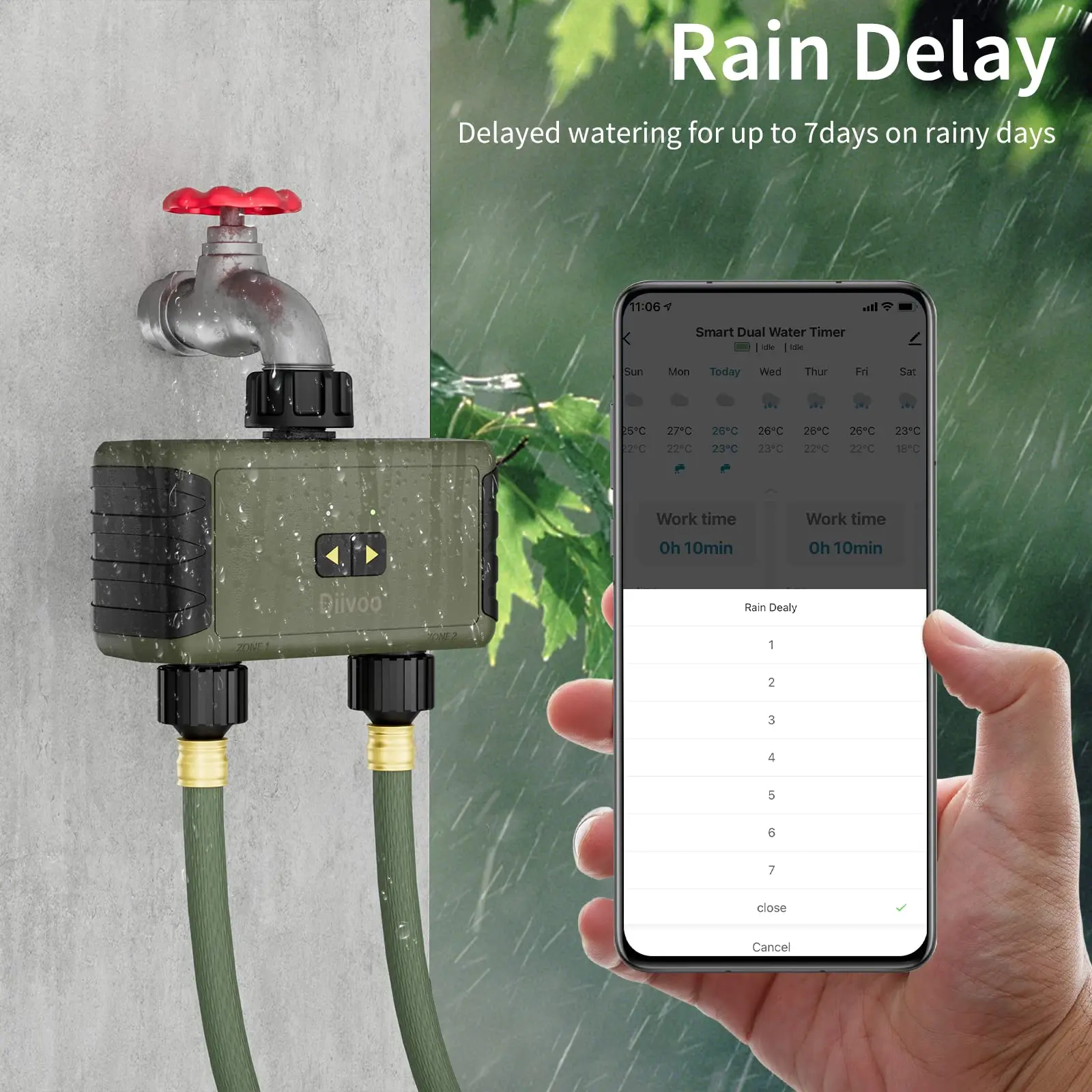 Temporizador de Irrigação Inte - Smart Garden Hose Timer avaliação e preço